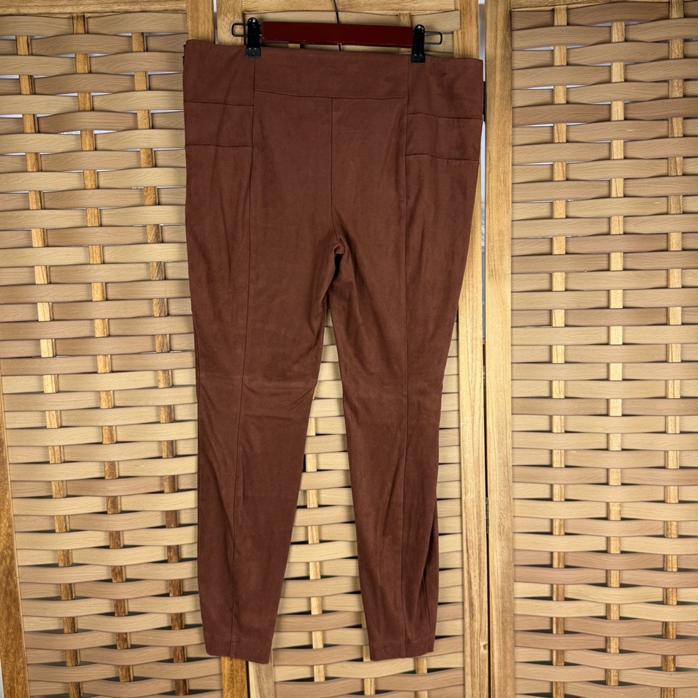 SUNDANCE Faux Suede Moto Stetch Leggings